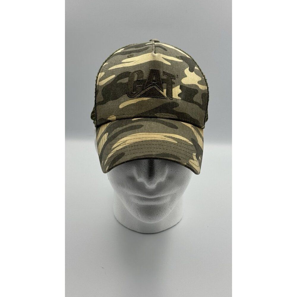 Caterpillar CAT Equipment Structured Camo Disguise Snapback Mesh Cap/Hat
